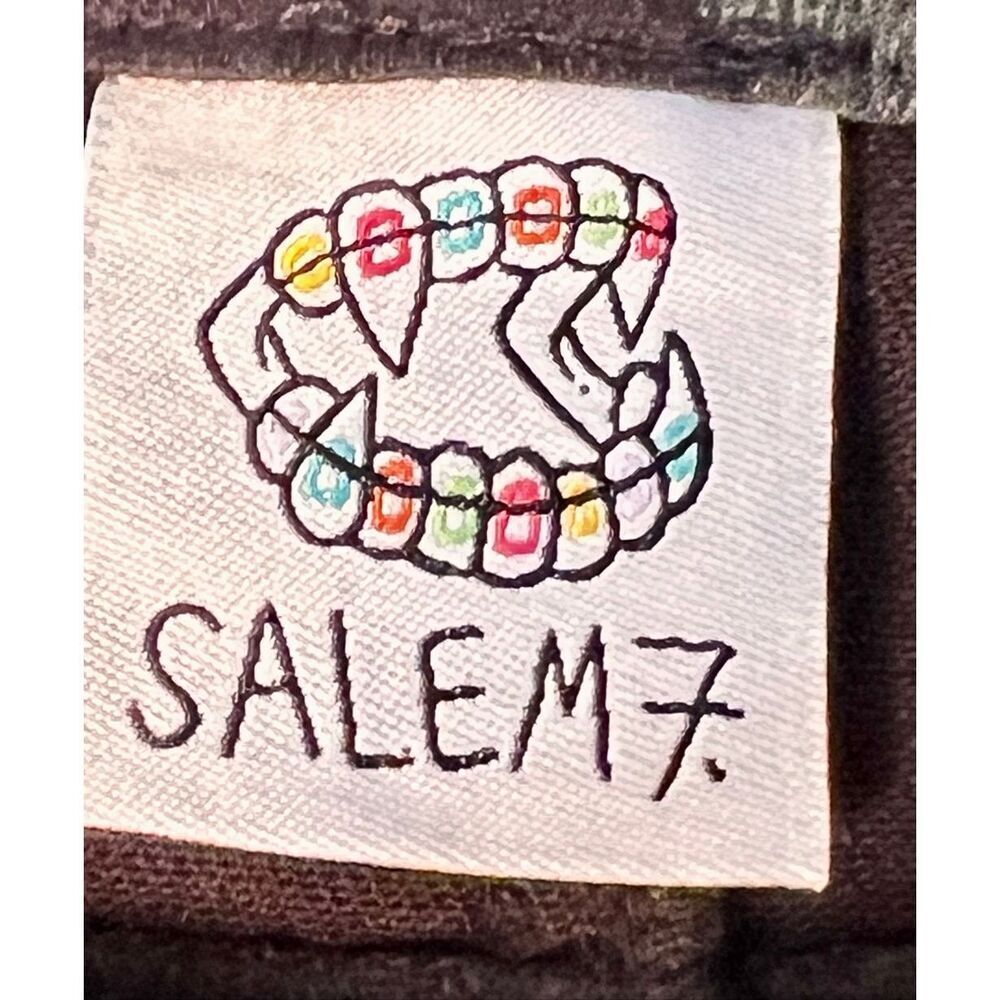 NWT Men's Salem7 Zumiez Glow In the Dark Star Black Jeans Stars Glow In The Dark - Picture 7 of 16